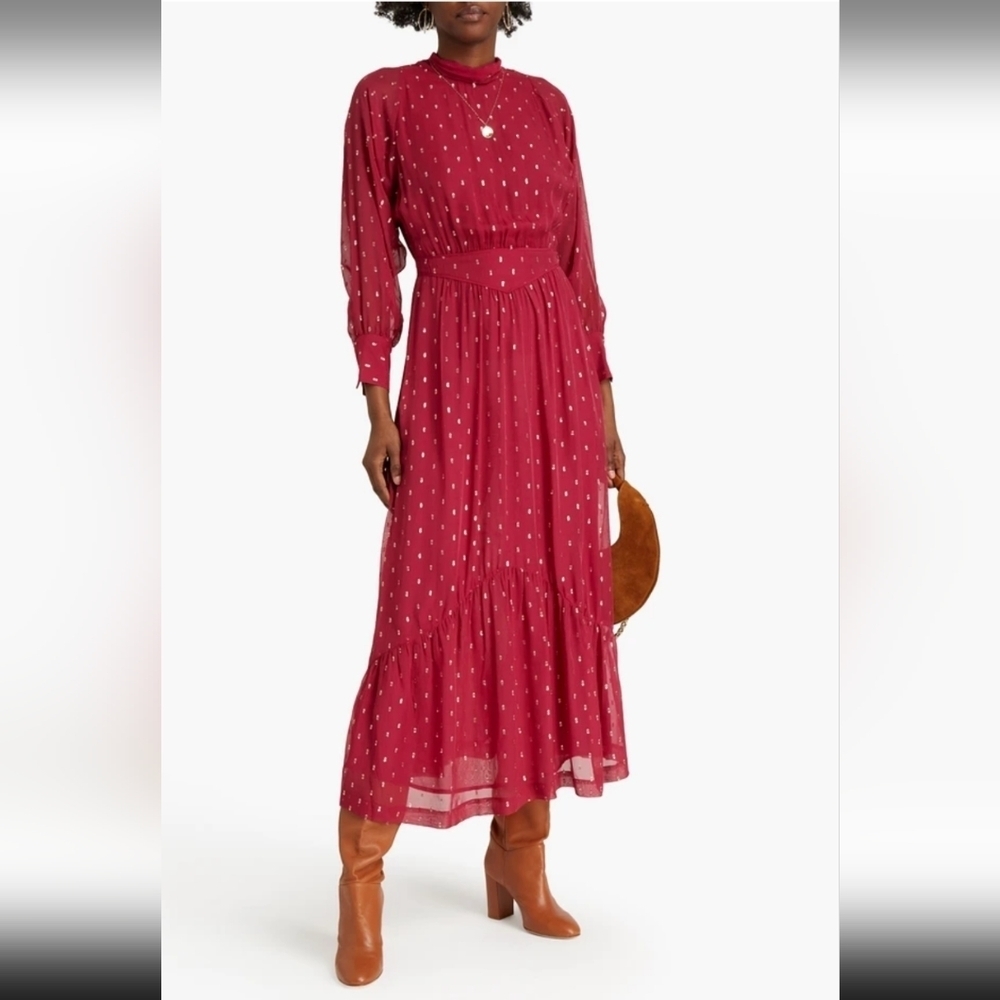 Ba&sh Silk Red dress